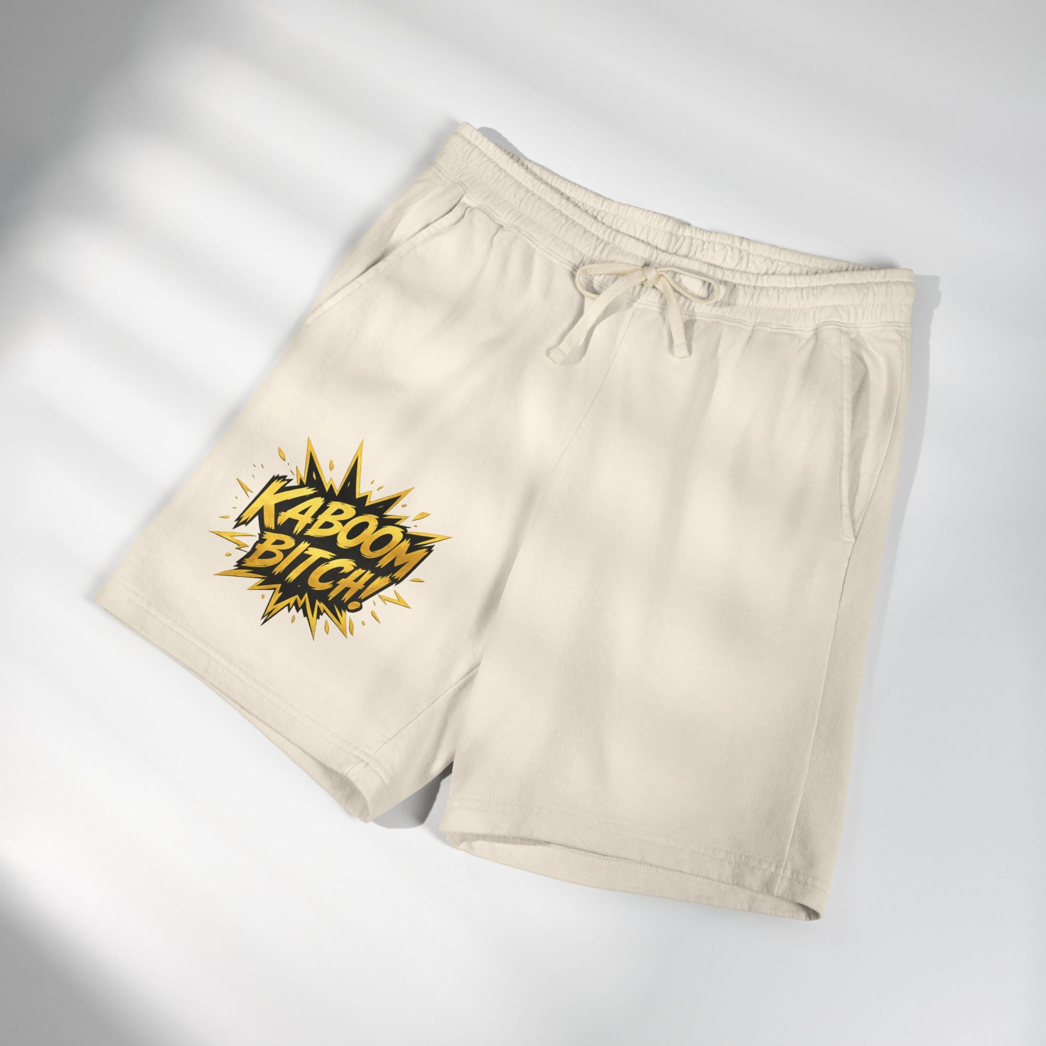 Kaboom Bitch! Sweat Shorts — Casual Fleece Lounge Shorts