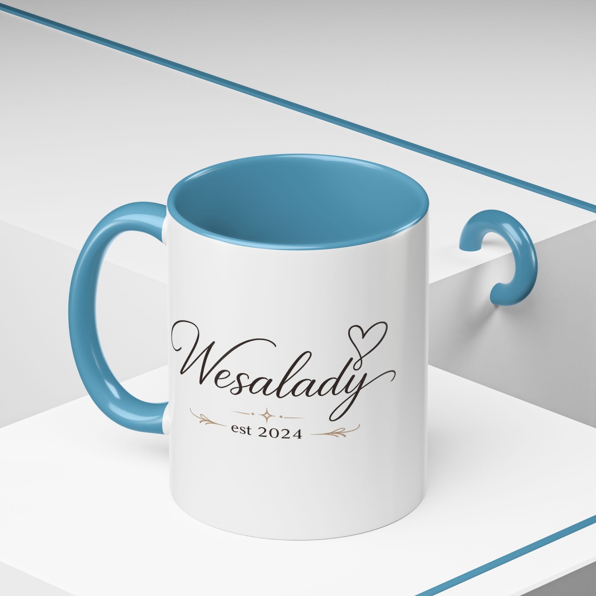 Wesalady Est. 2024 Accent Coffee Mug