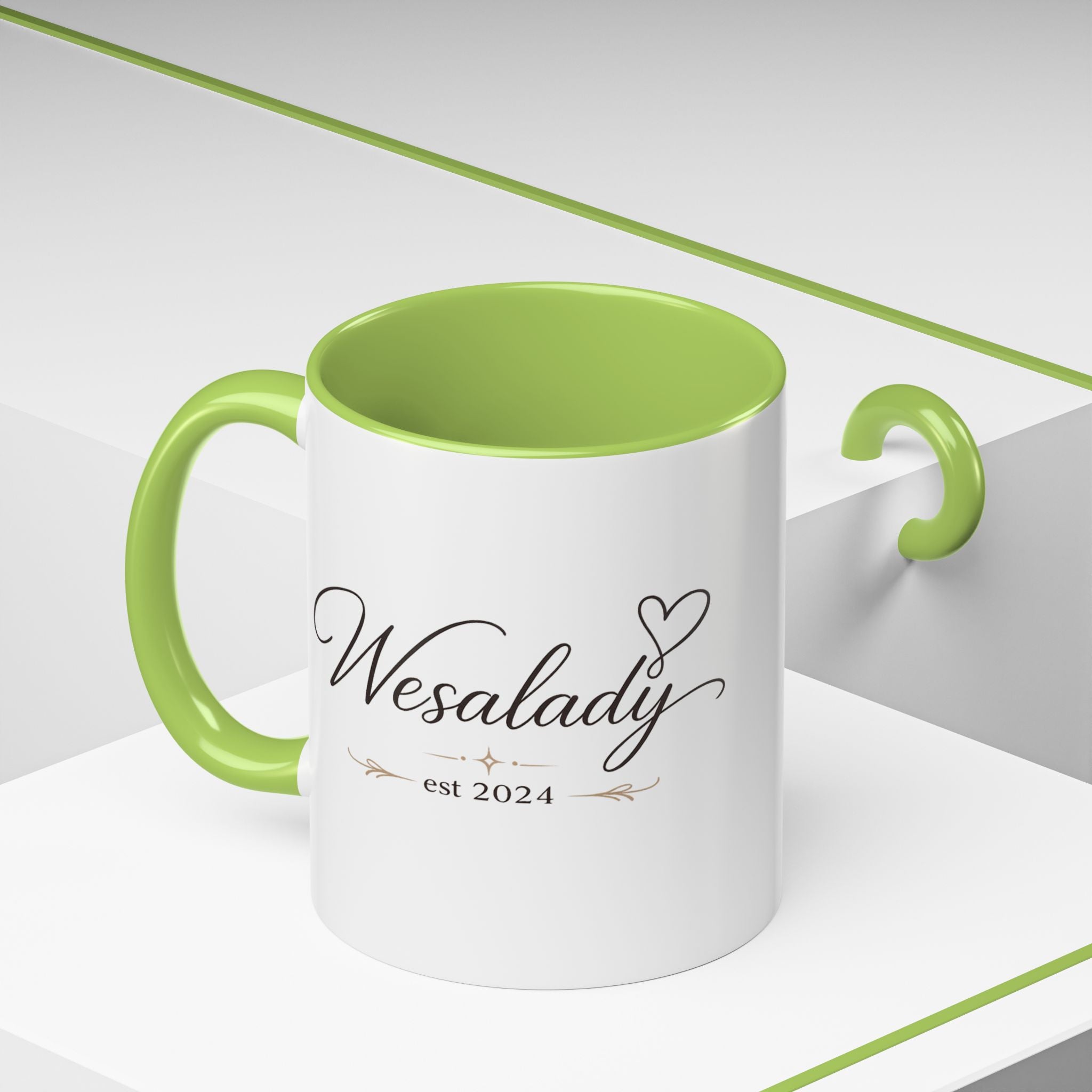 Wesalady Est. 2024 Accent Coffee Mug