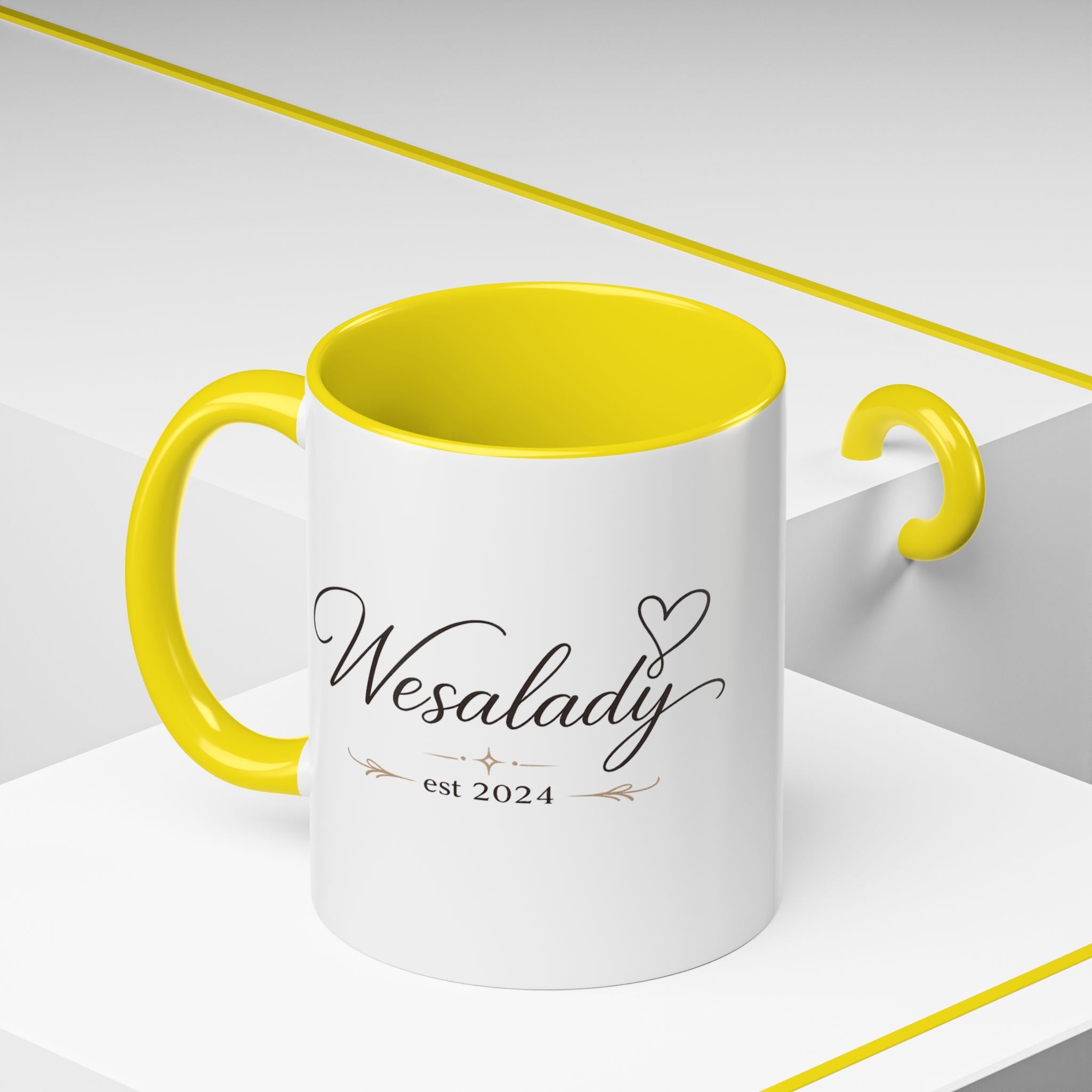 Wesalady Est. 2024 Accent Coffee Mug