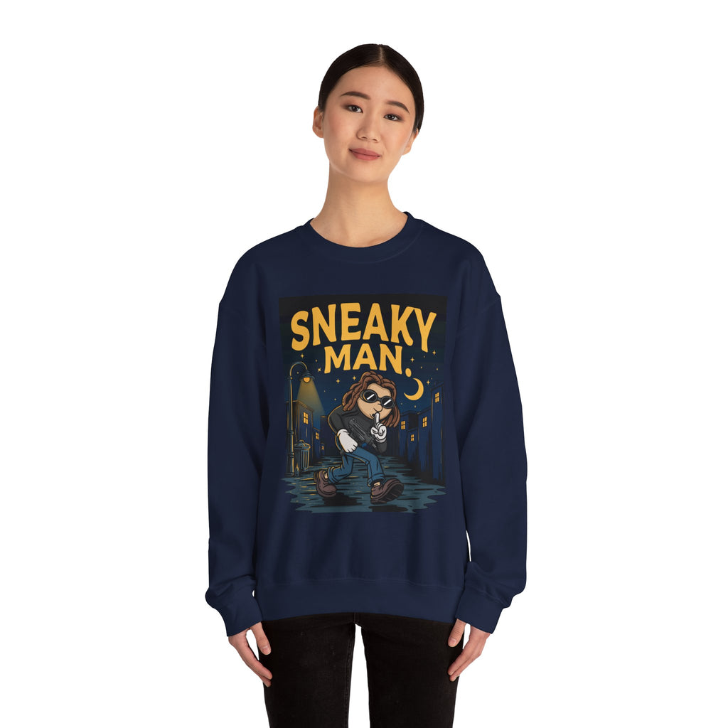 Sneaky Man Crewneck Sweatshirt