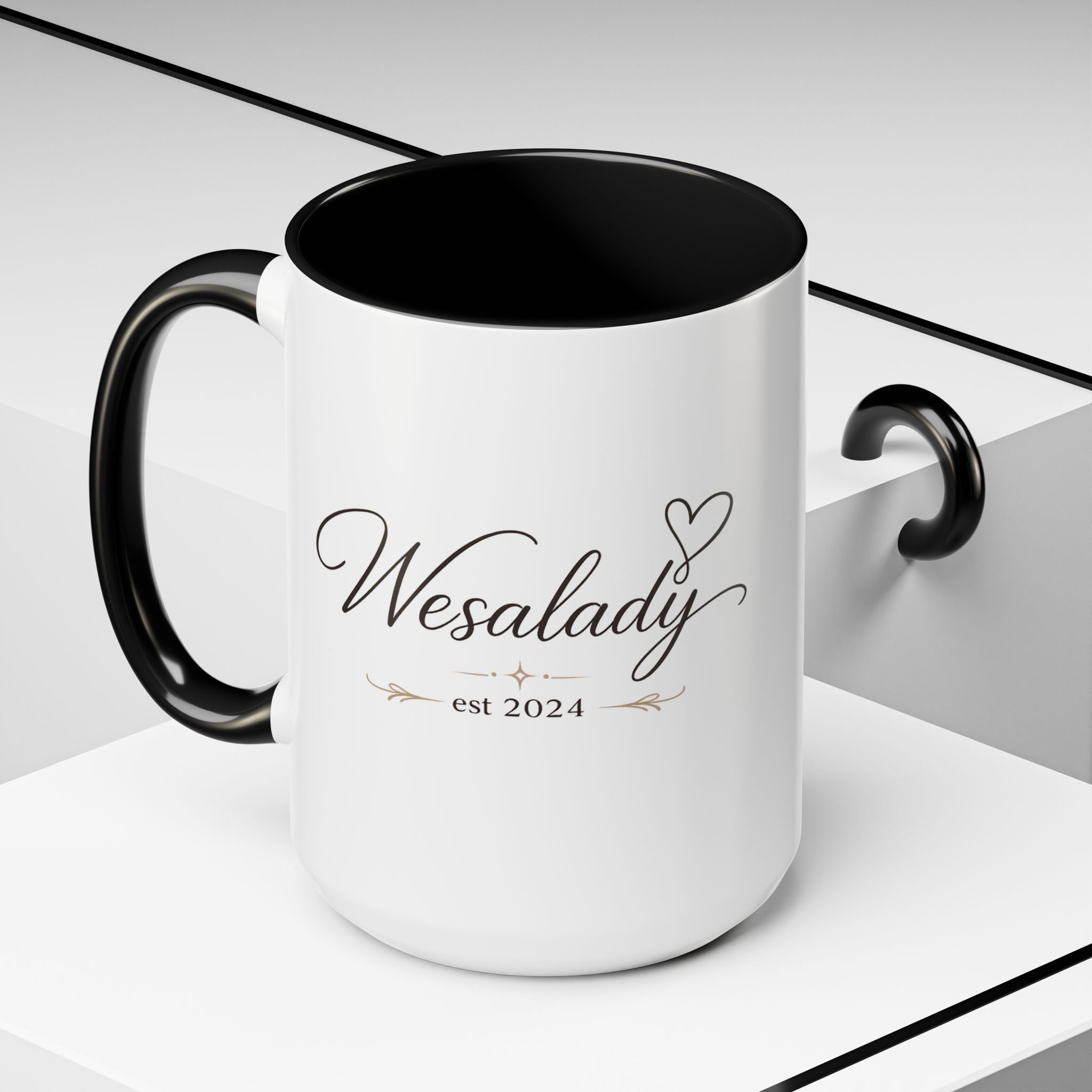 Wesalady Est. 2024 Accent Coffee Mug