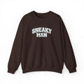 Sneaky Man Crewneck Sweatshirt — Retro Collegiate Embroidery