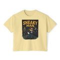WesaLady Sneaky Man Graphic Tee — Women's Boxy T‑Shirt