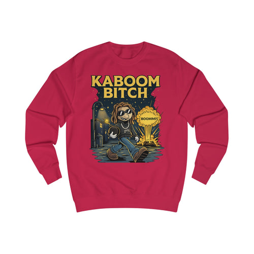 Kaboom Bitch Sweatshirt — Gamer Explosion Graphic Crewneck
