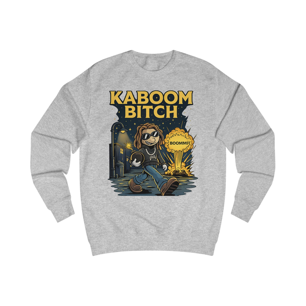Kaboom Bitch Sweatshirt — Gamer Explosion Graphic Crewneck