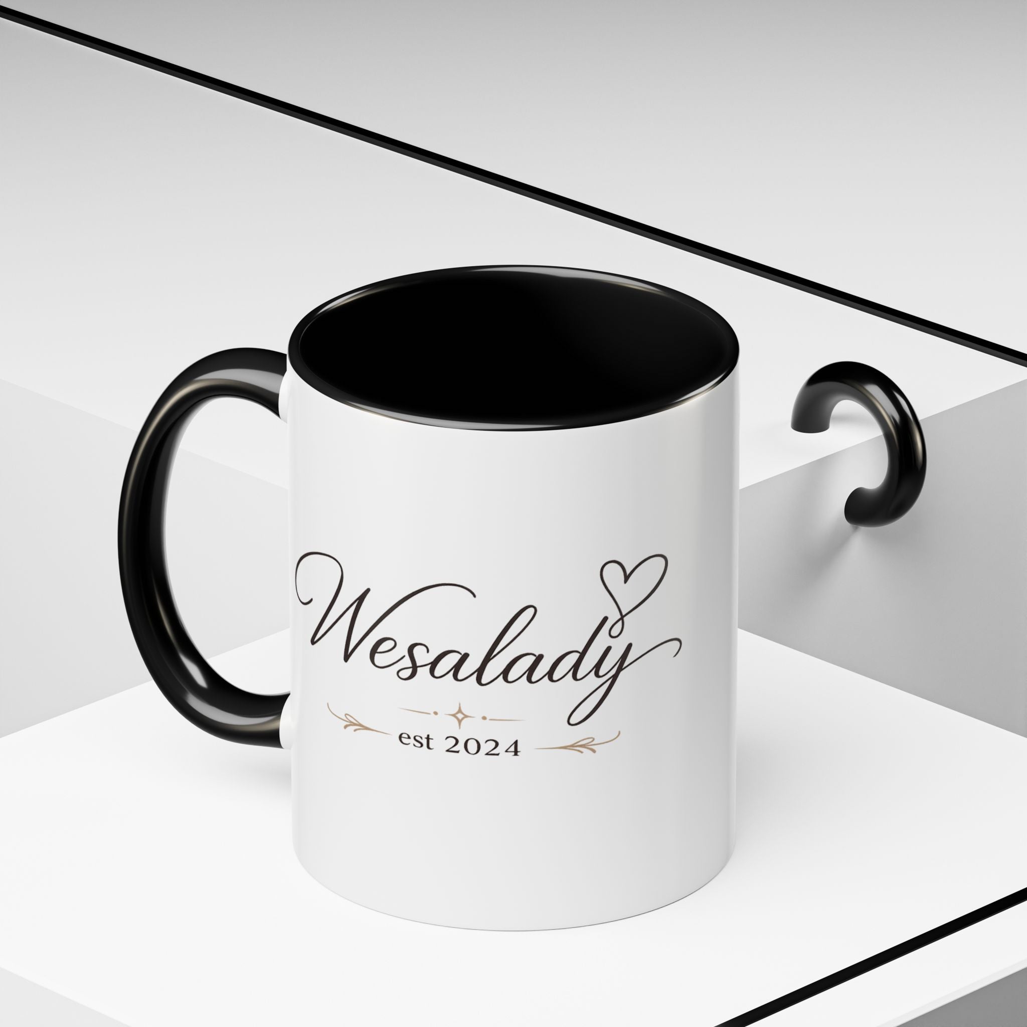 Wesalady Est. 2024 Accent Coffee Mug