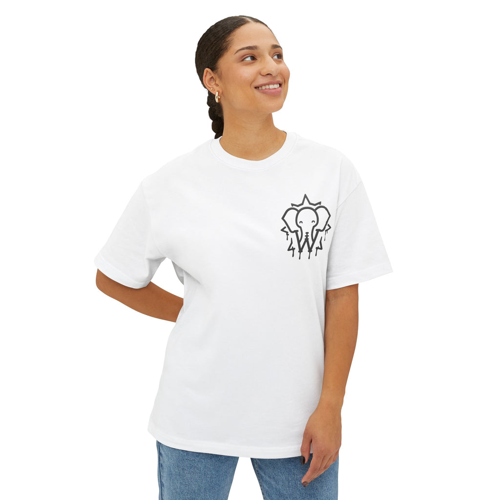 Wesalinki Elephant logo Oversize tee