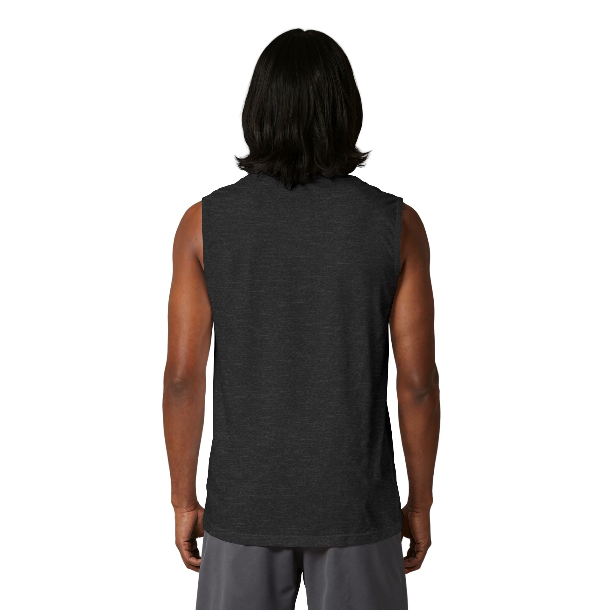 Sneaky Man Muscle Tank – Nighttime Raccoon Thief Graphic Tank Top
