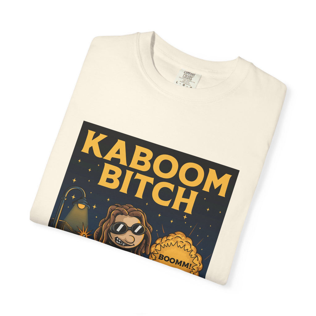 Kaboom Bitch T-Shirt — Vintage Cartoon Explosion Graphic Tee