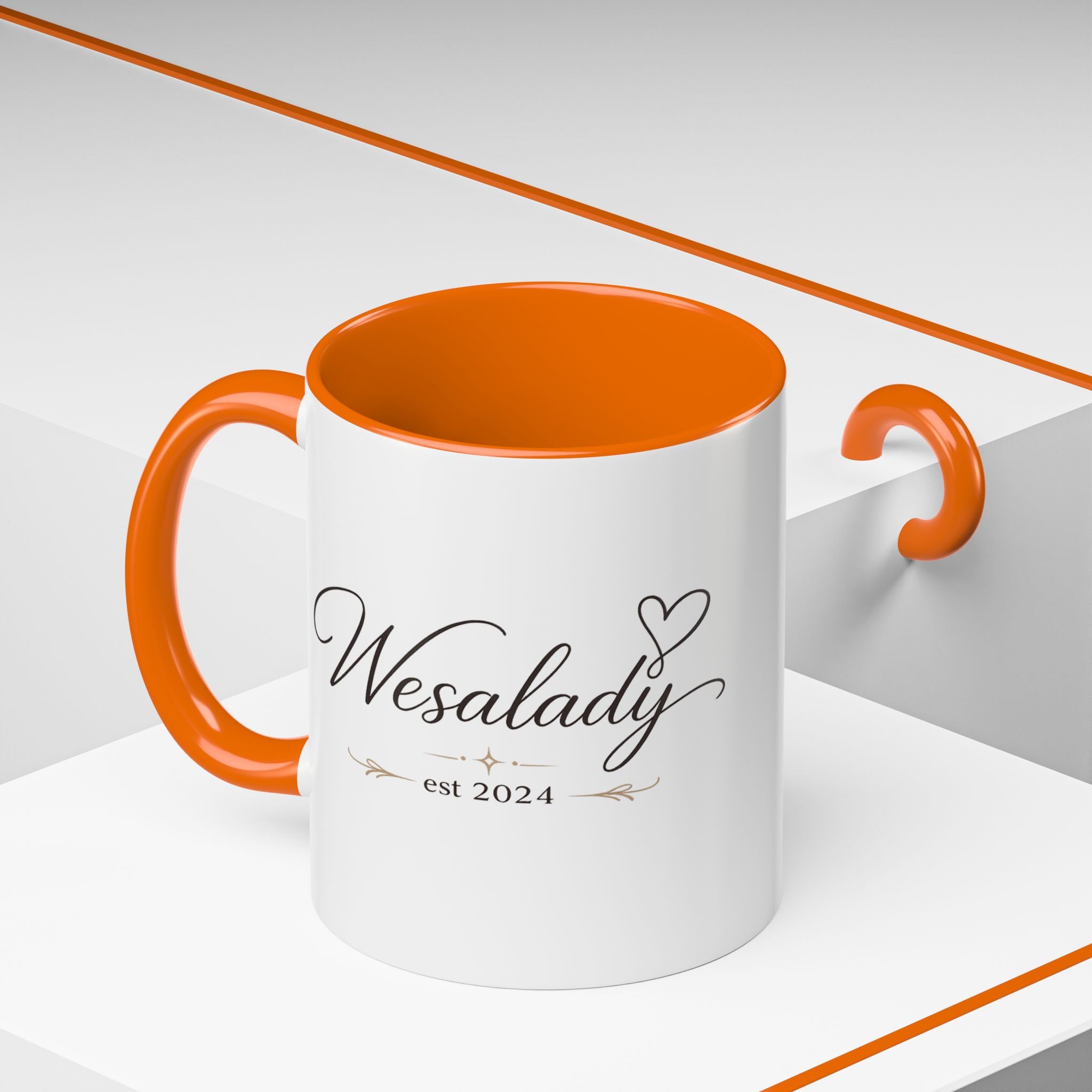 Wesalady Est. 2024 Accent Coffee Mug