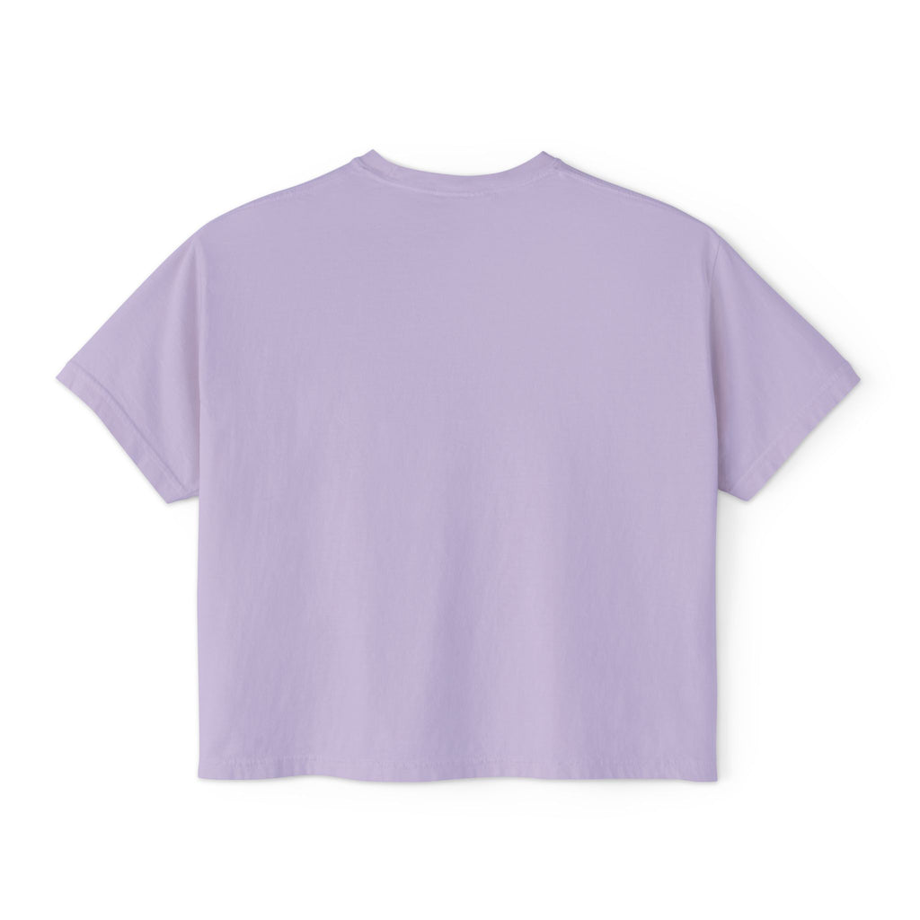 WesaLady Kaboom Bitch Graphic Tee — Women's Boxy Crop Top