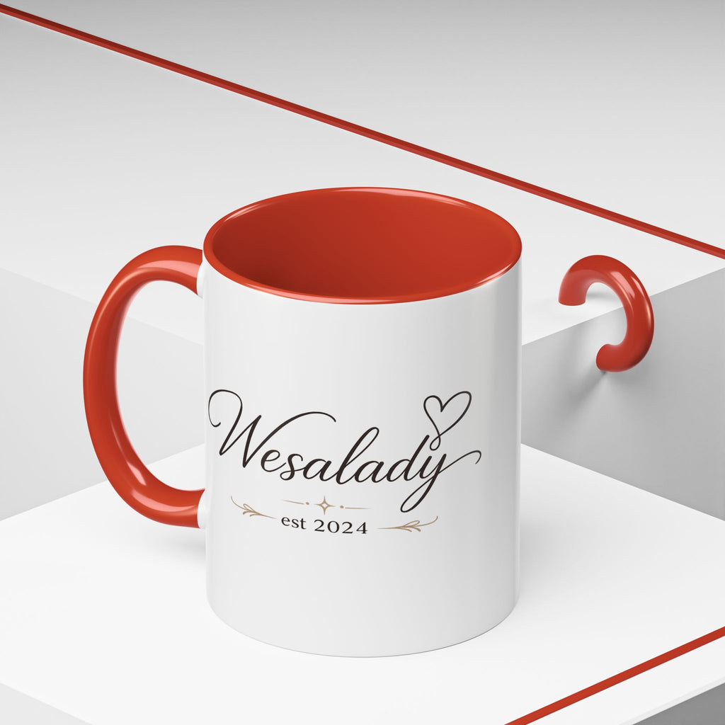 Wesalady Est. 2024 Accent Coffee Mug